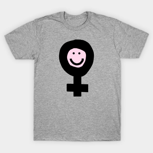 Female Smile for Minimal Feminism T-Shirt by ellenhenryart